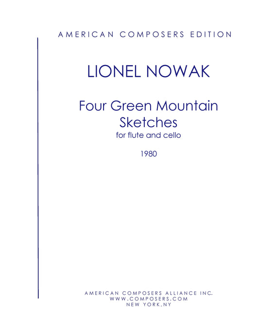 FOUR GREEN MOUNTAIN SKETCHES