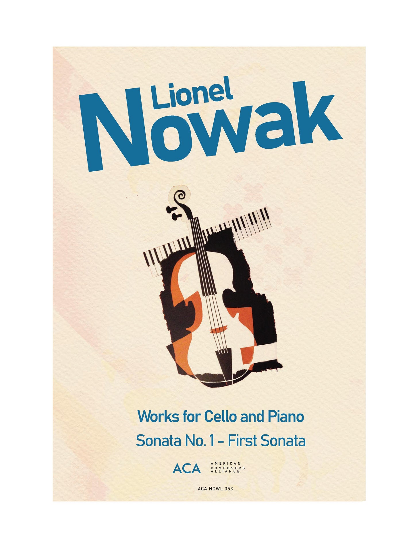 SONATA No. 1 - First Sonata FOR CELLO AND PIANO: