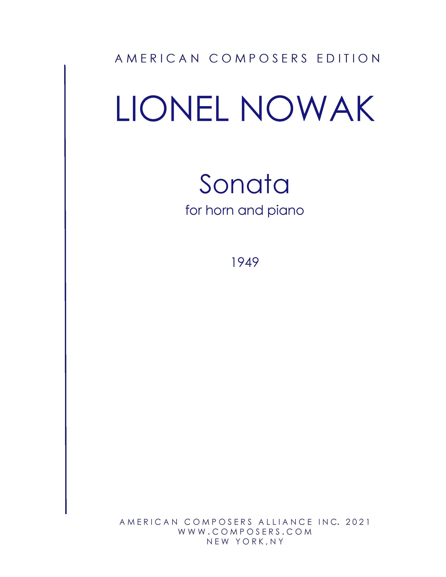 Sonata for Horn and Piano