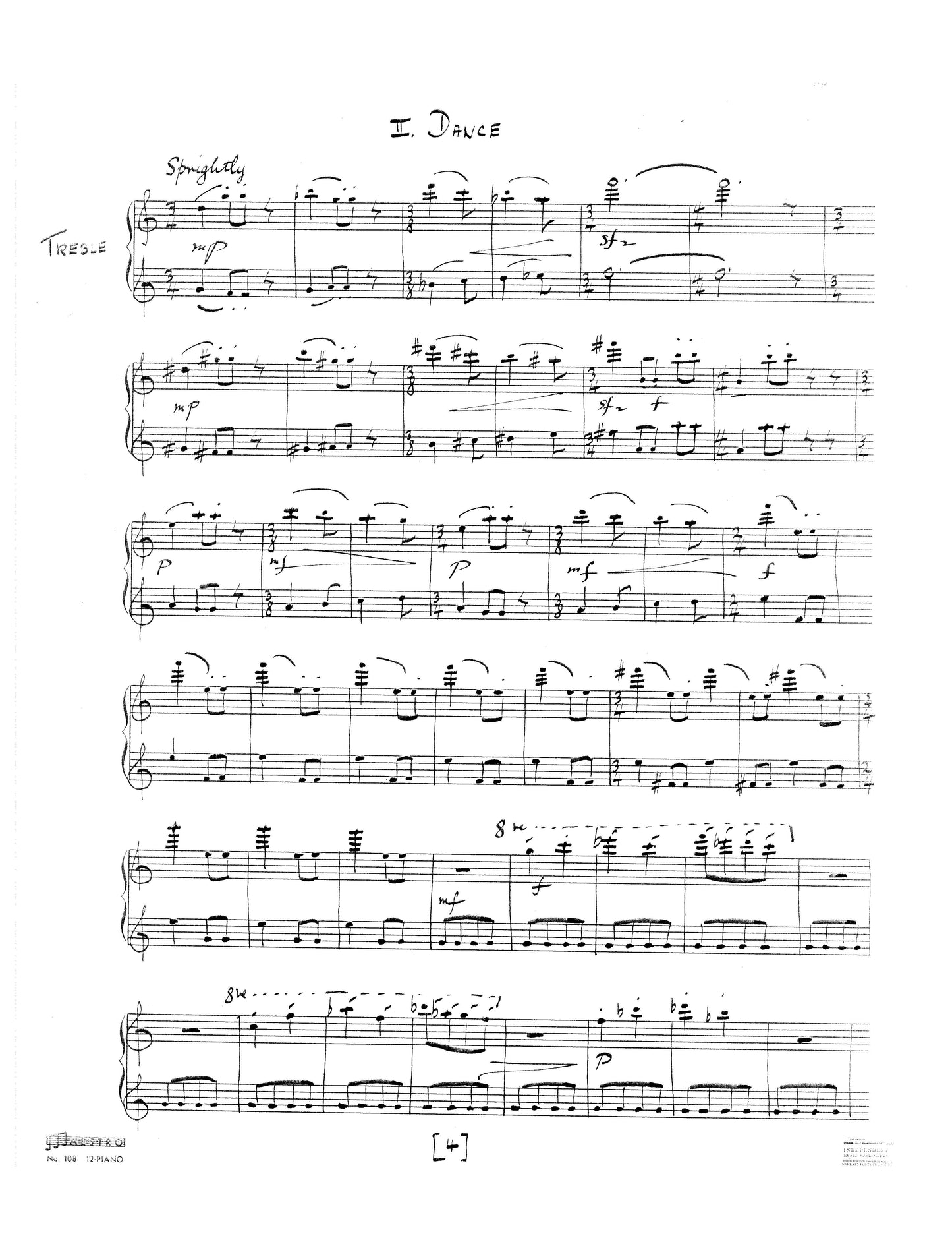 SUITE FOR PIANO FOUR-HANDS