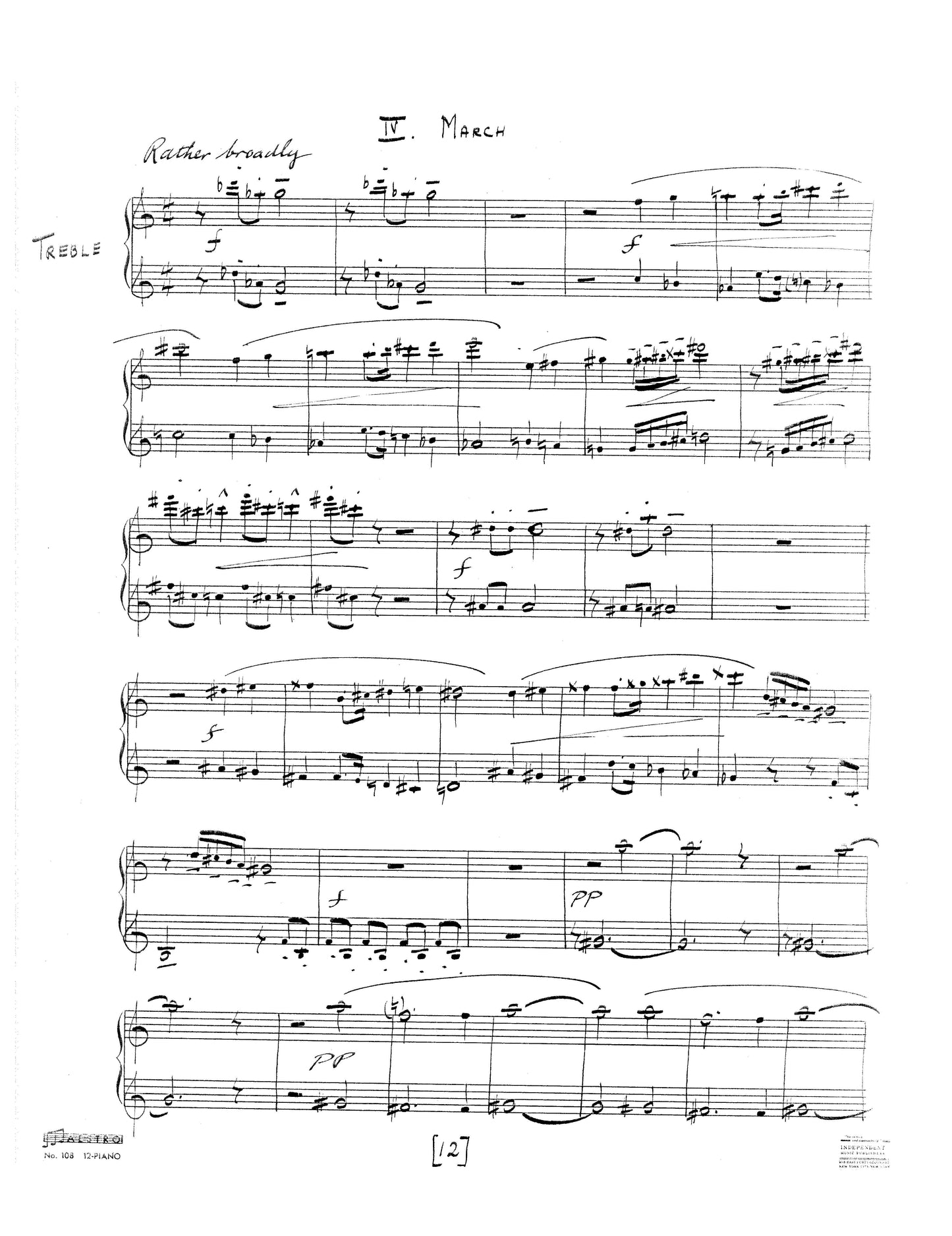 SUITE FOR PIANO FOUR-HANDS