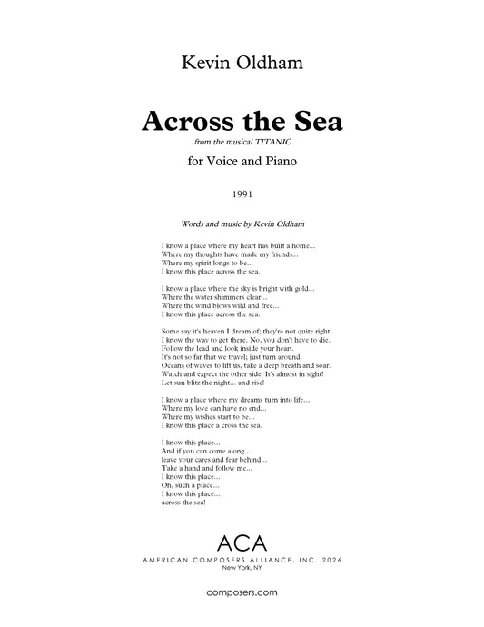 Across the Sea