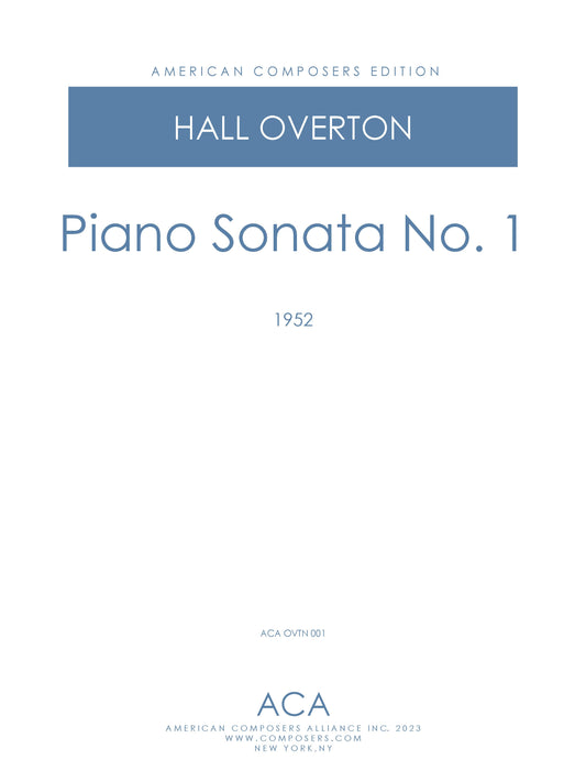 PIANO SONATA NO. 1