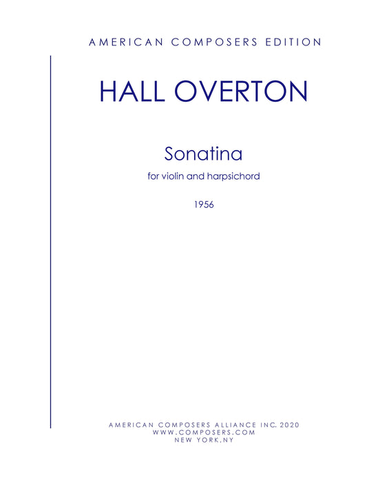 SONATINA, for Vln & Hpschd