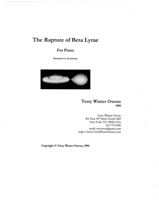 Rapture of Beta Lyrae, The