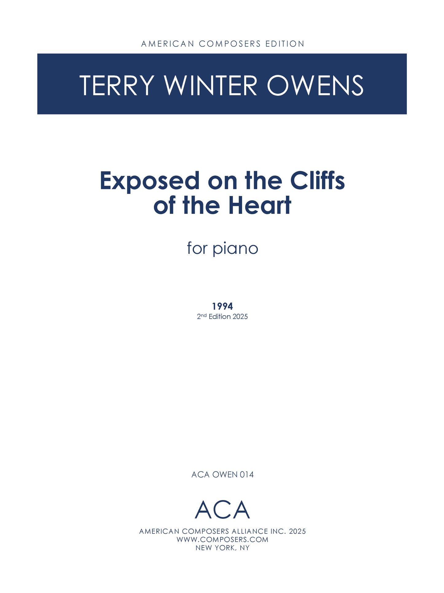 Exposed on the Cliffs of the Heart