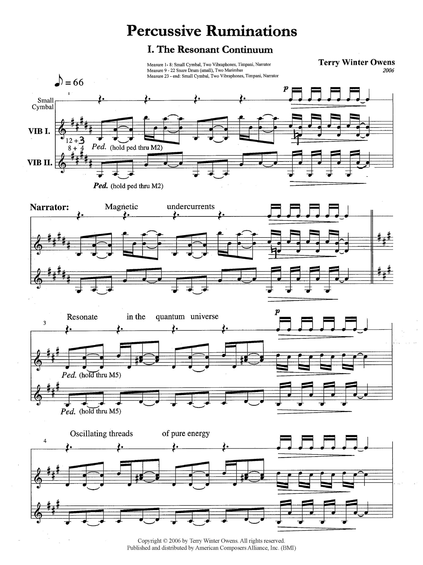Percussive Ruminations