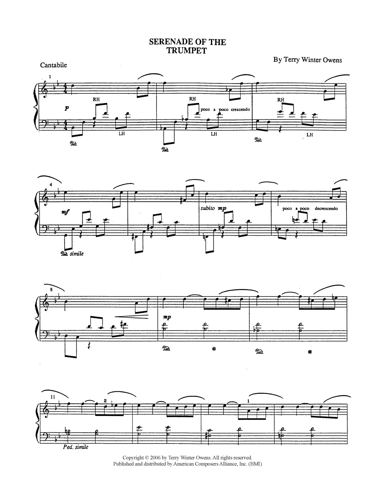 Serenades of the Instruments (Nine Pieces for Piano)
