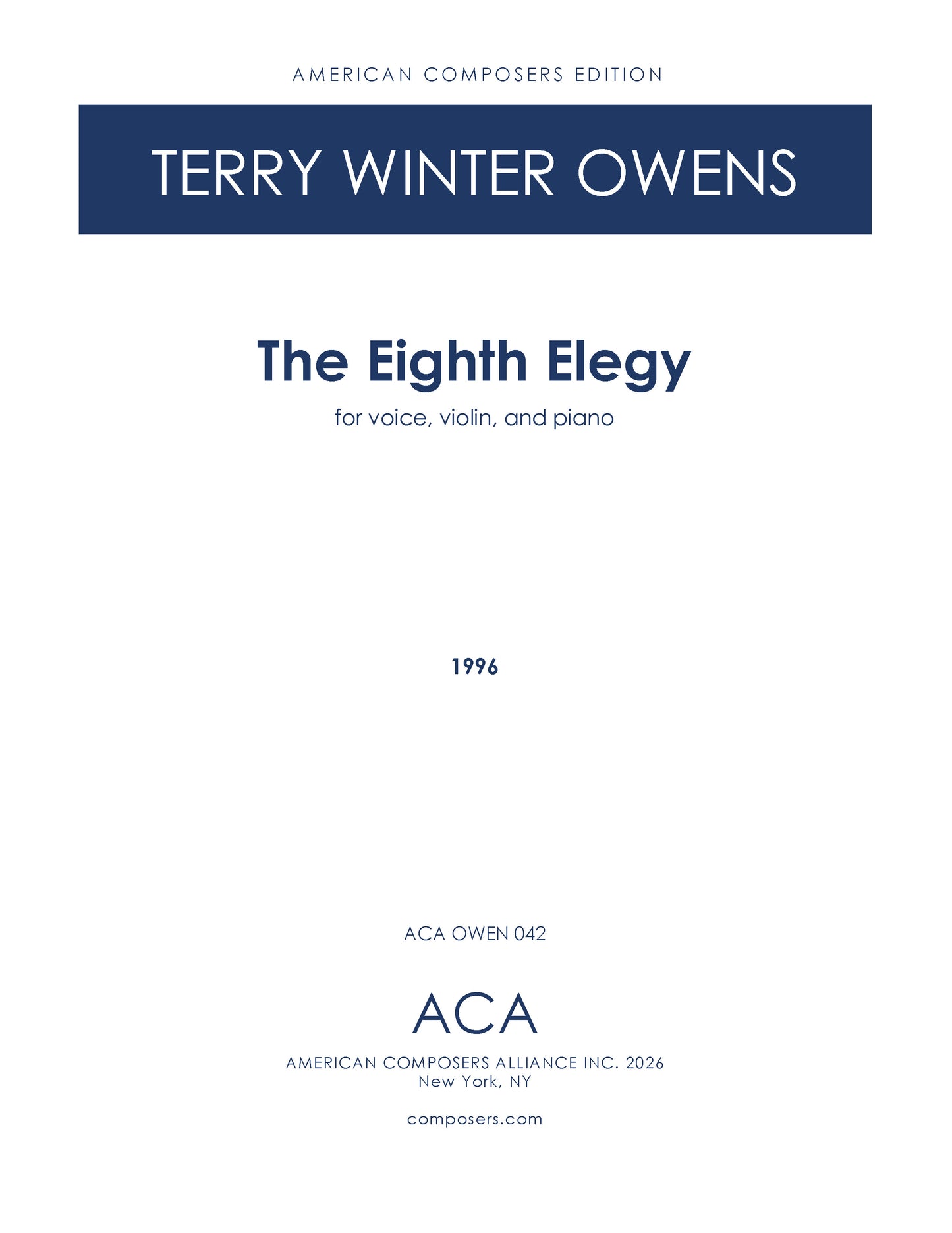 The Eighth Elegy