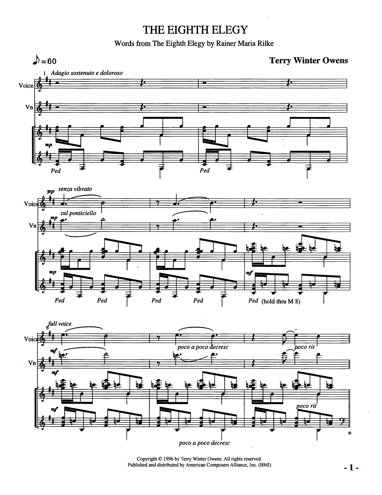 The Eighth Elegy