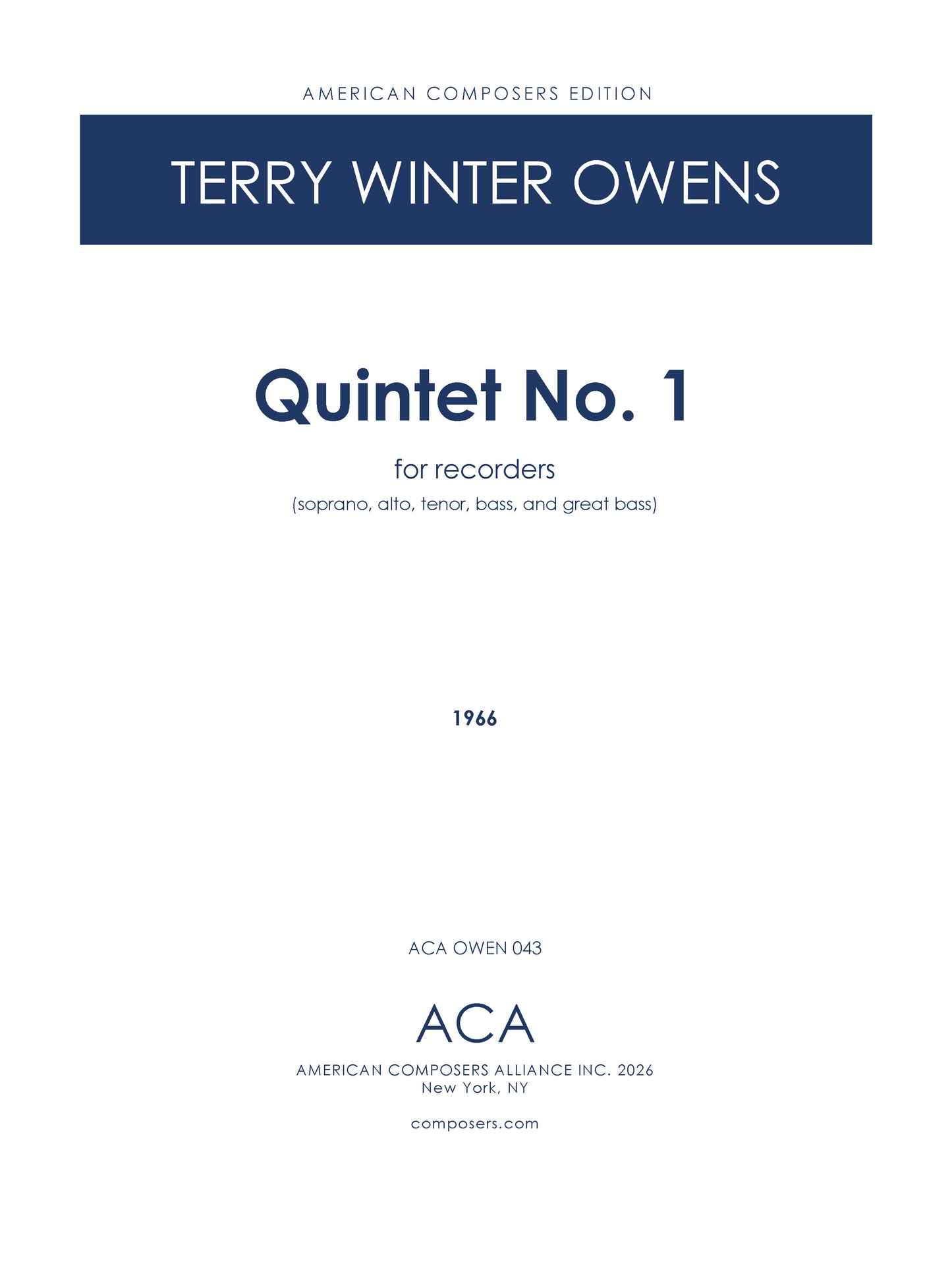 Quintet No. 1