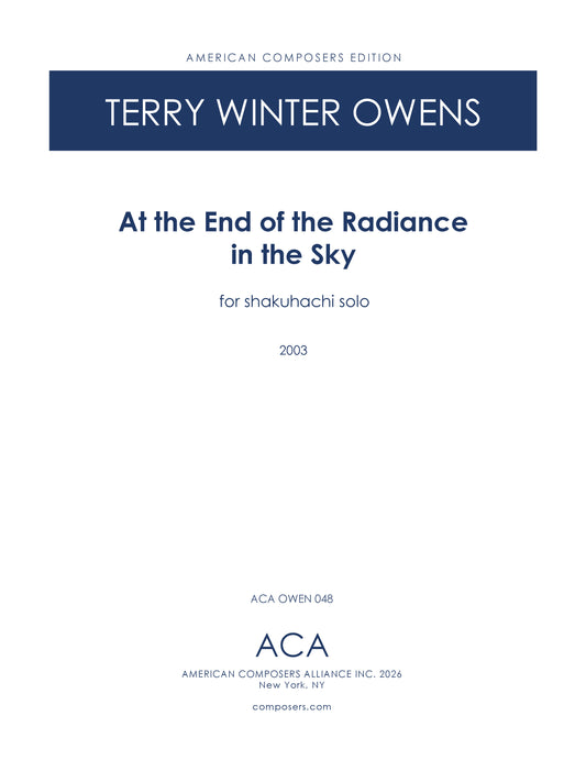At the End of the Radiance in the Sky