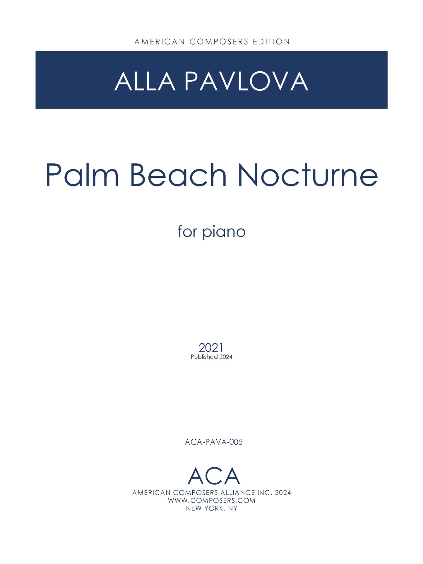 PALM BEACH NOCTURNE