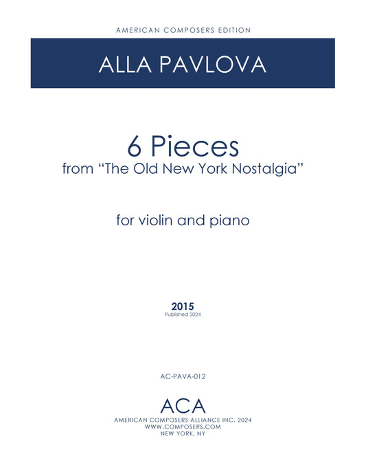 Six Pieces for Violin and Piano