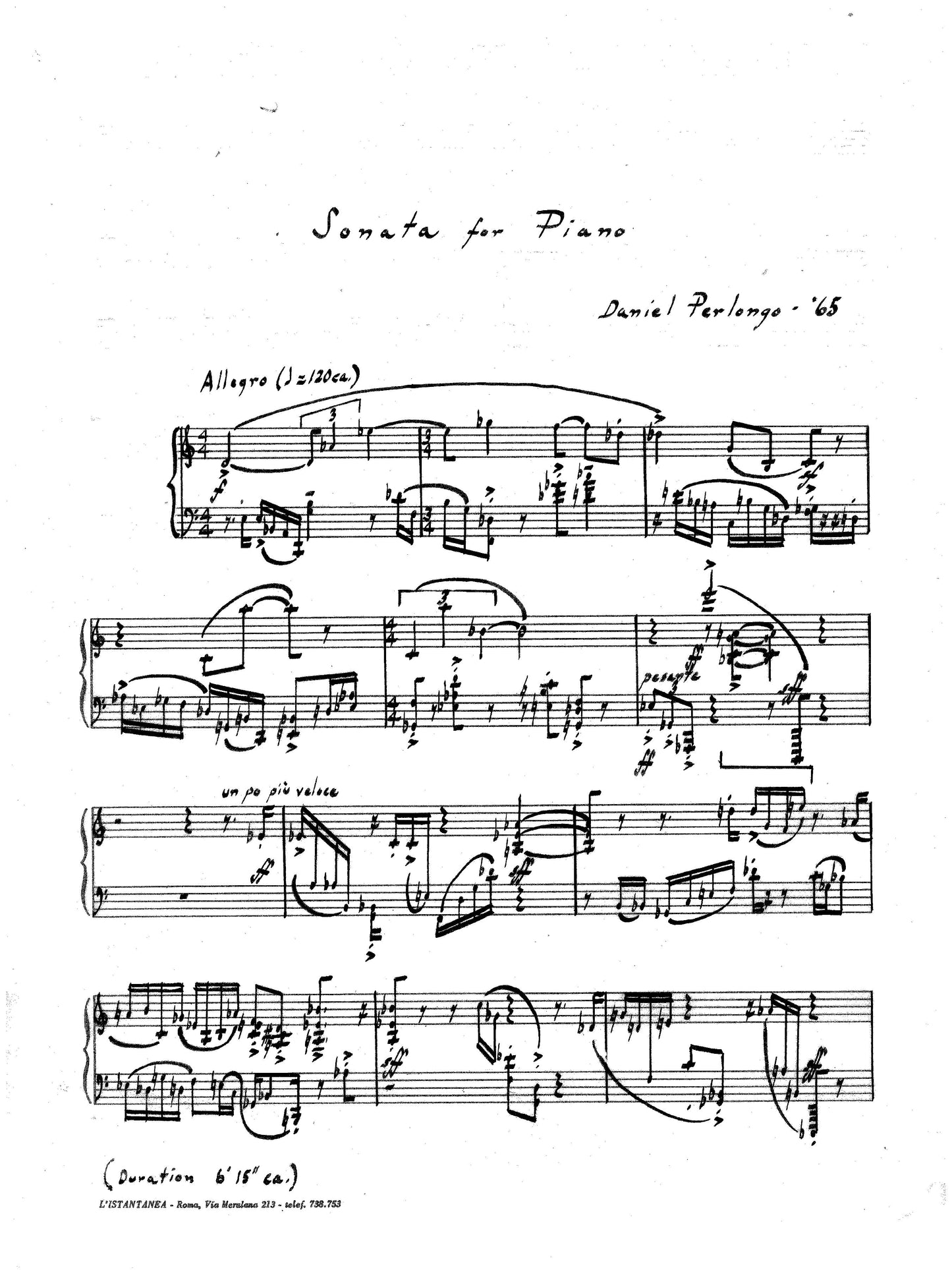 Sonata for Piano