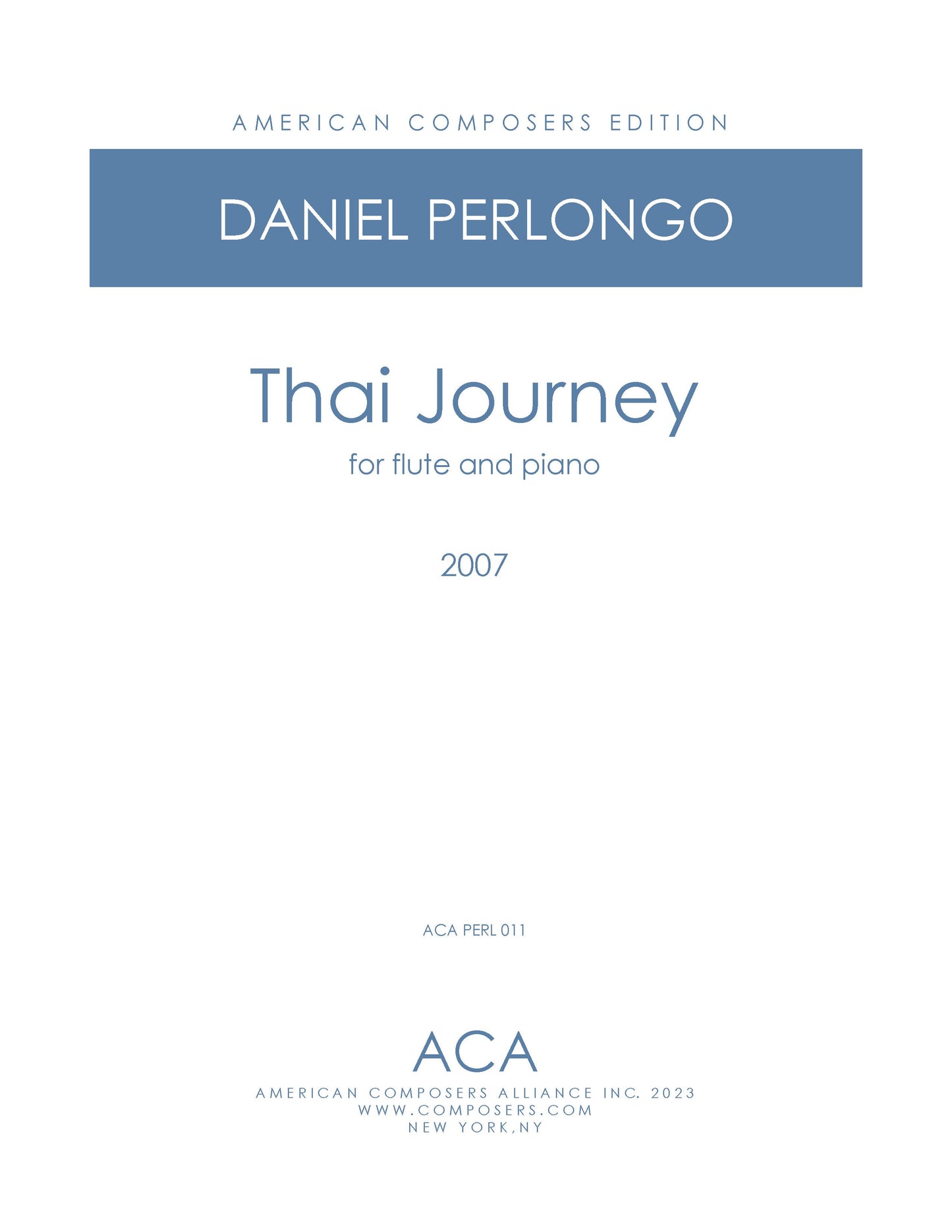 Thai Journey for Flute and Piano