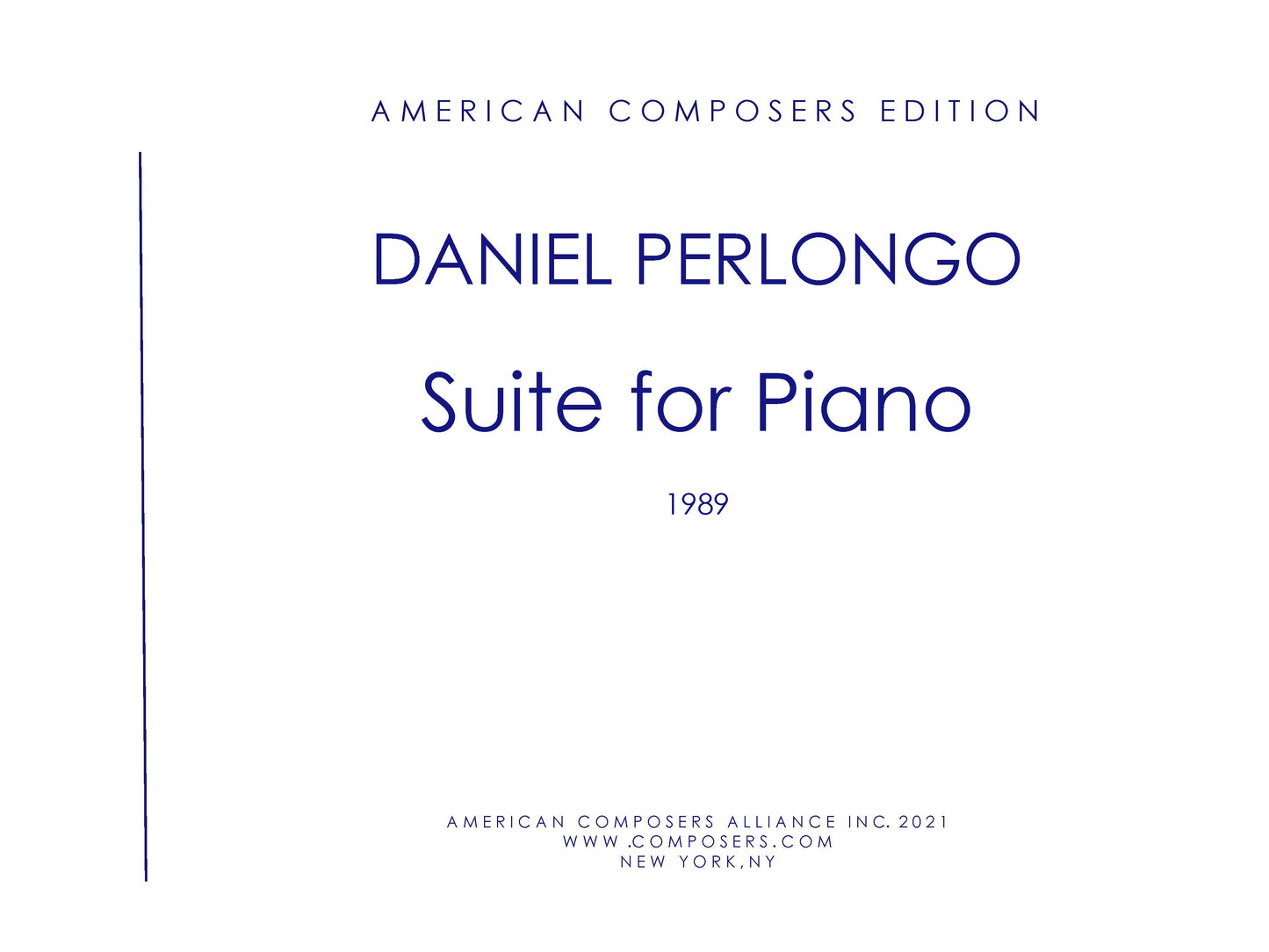 SUITE FOR PIANO