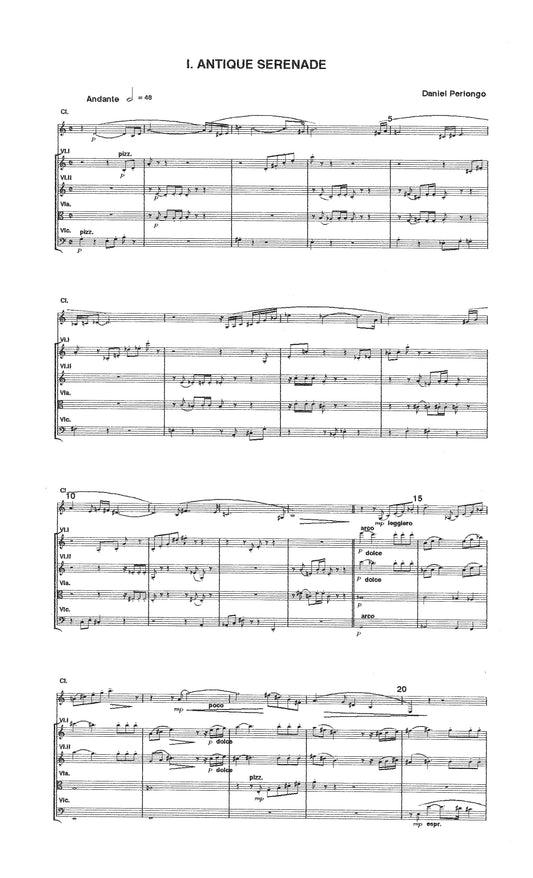 TWO MOVEMENTS for Bb Clarinet and String Quartet