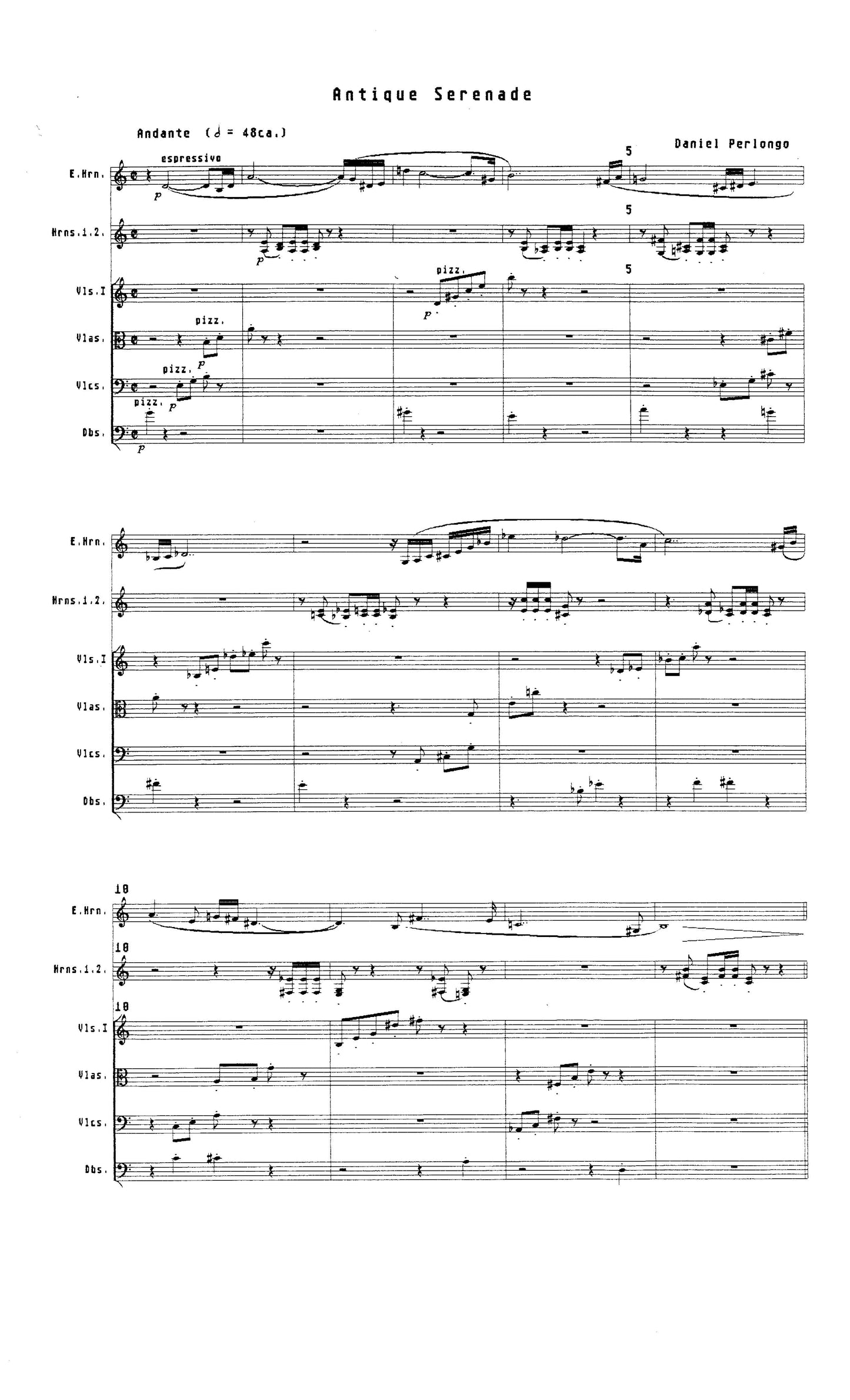 TWO MOVEMENTS for orchestra