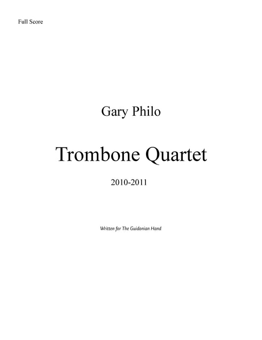 Trombone Quartet