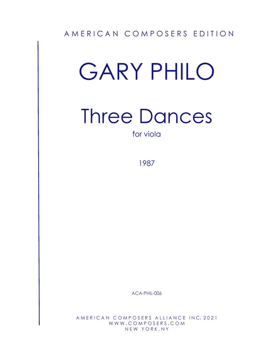 THREE DANCES FOR VIOLA