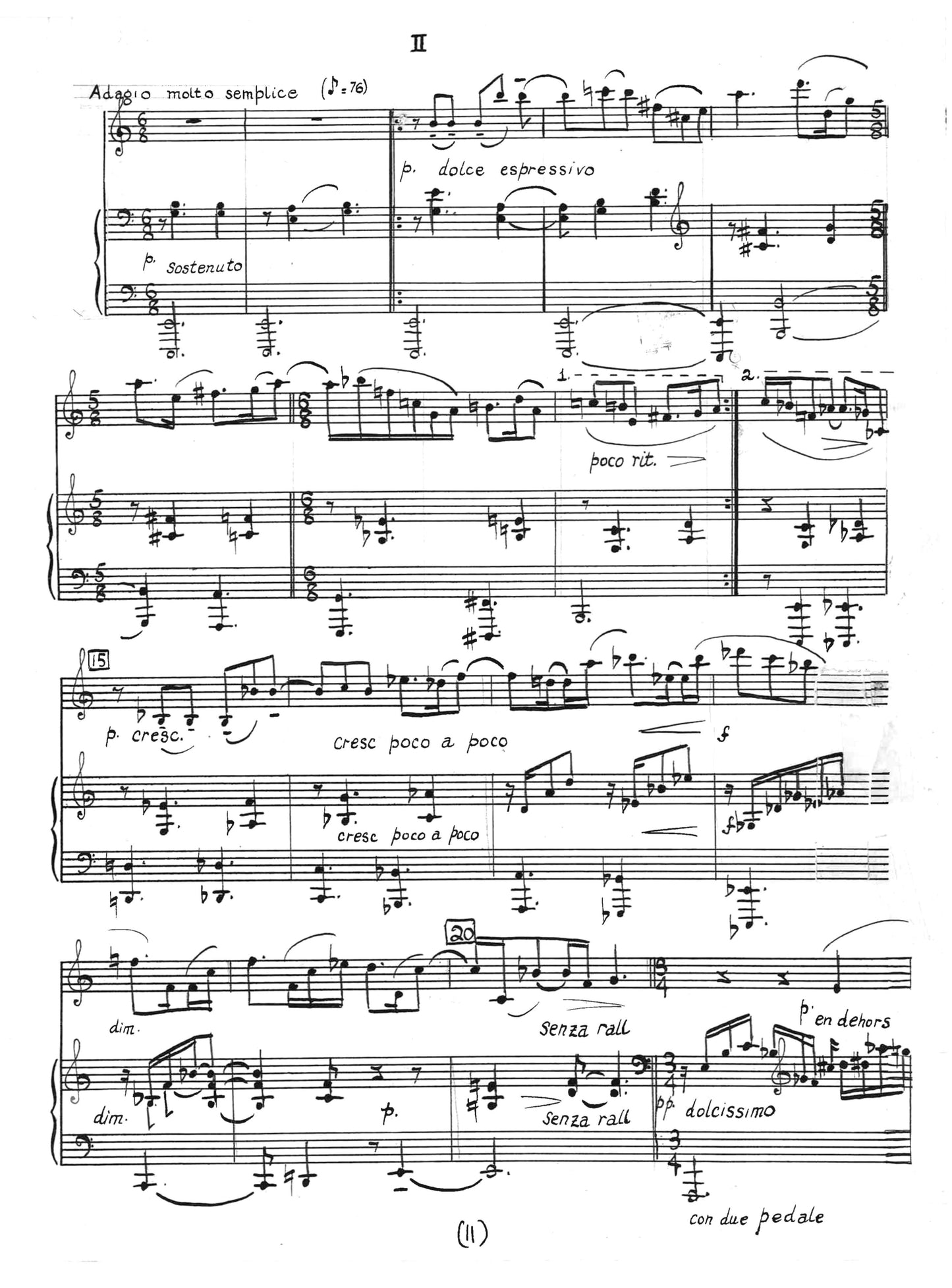 SONATA for clarinet and piano