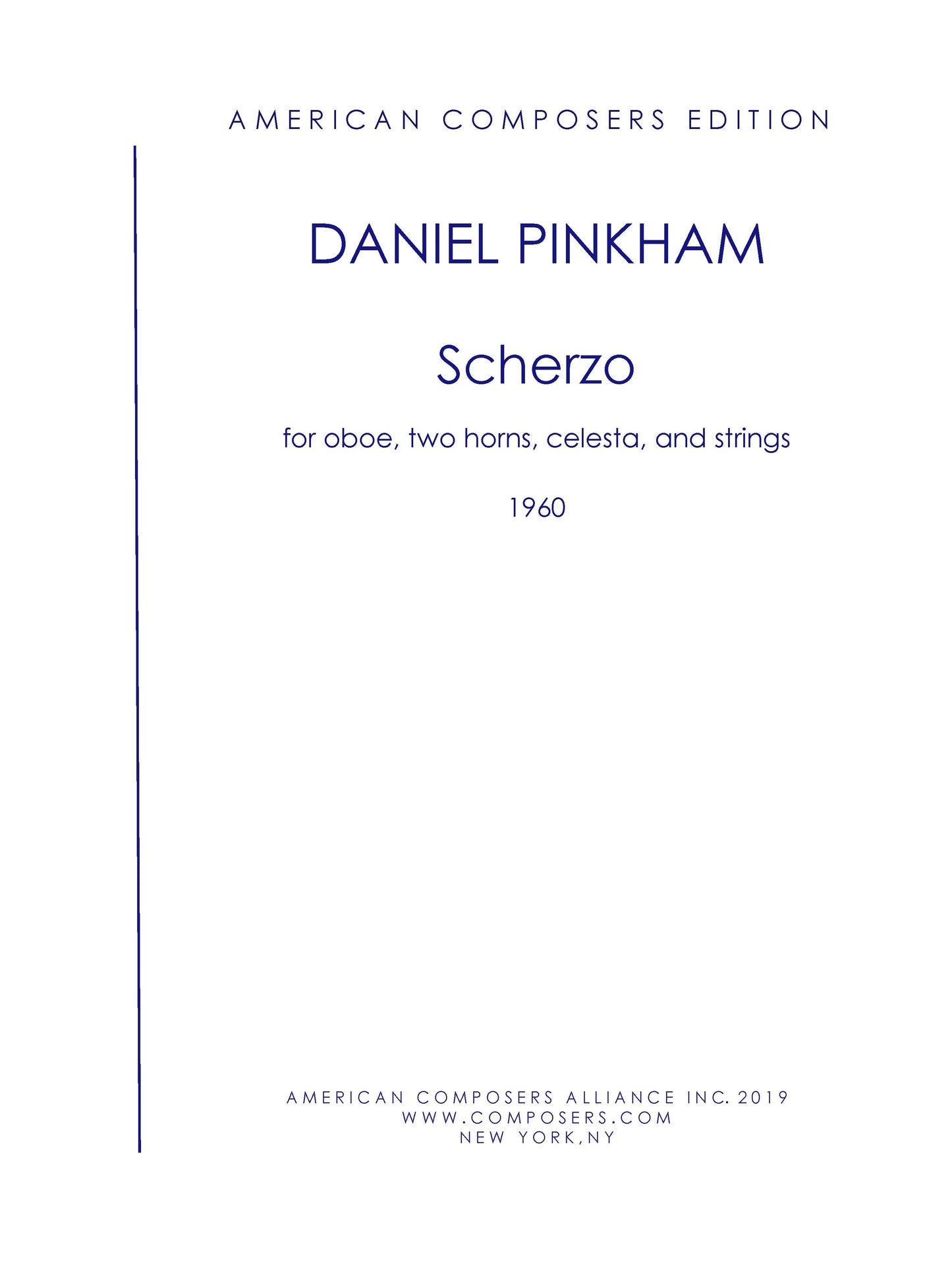 SCHERZO for chamber orchestra