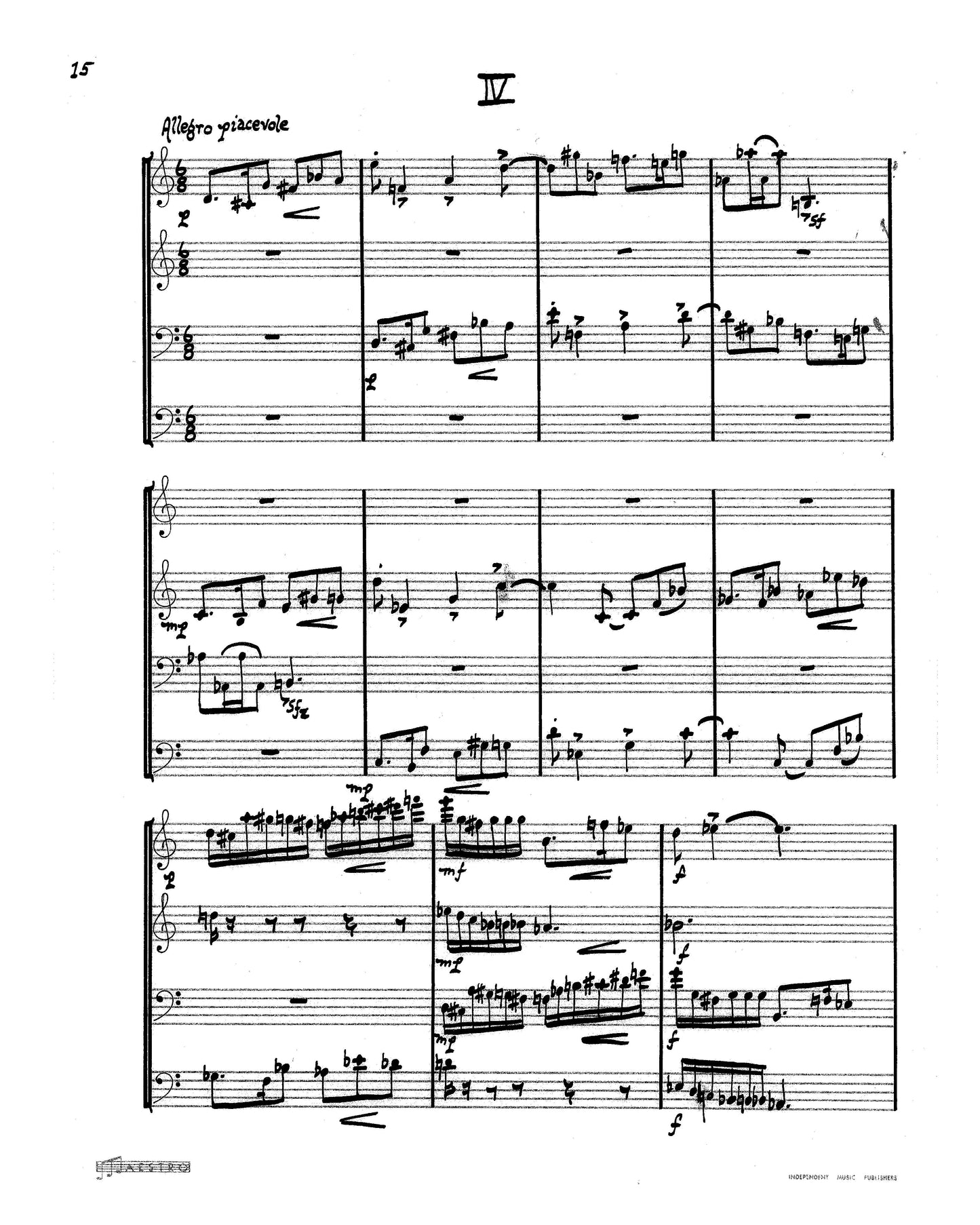 MUSIC for Violin, Clarinet, Cello, and Bassoon