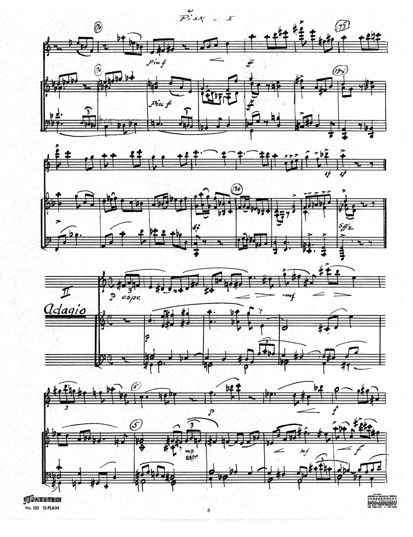 SONATA for Clarinet and Piano Op. 59