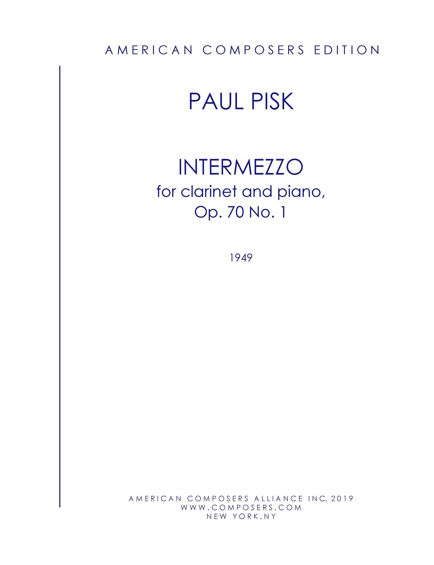 INTERMEZZO,Op.70,No.1