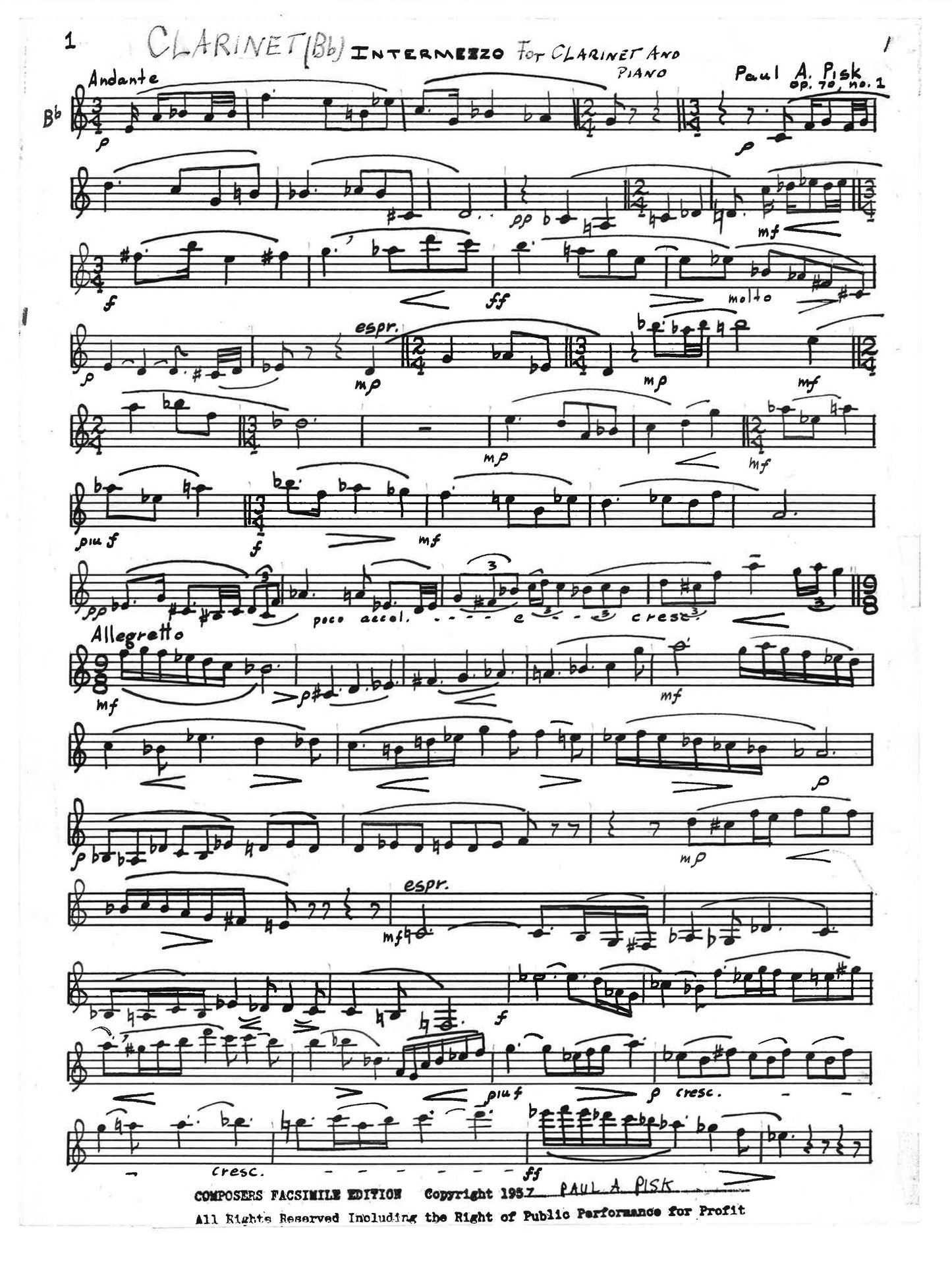 INTERMEZZO,Op.70,No.1