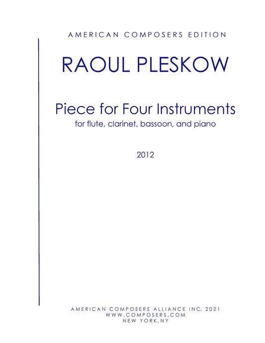 PIECE FOR FOUR INSTRUMENTS