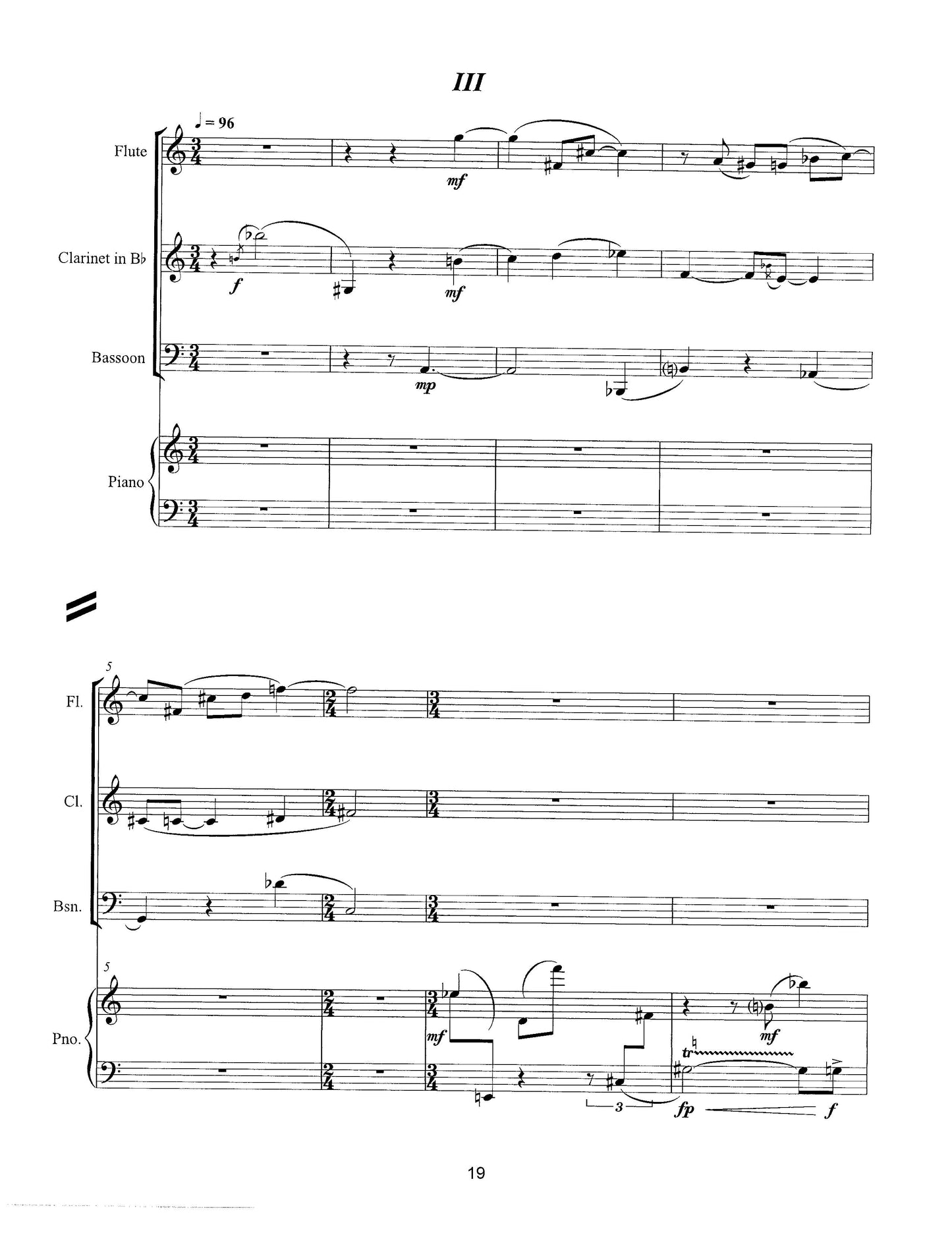 PIECE FOR FOUR INSTRUMENTS