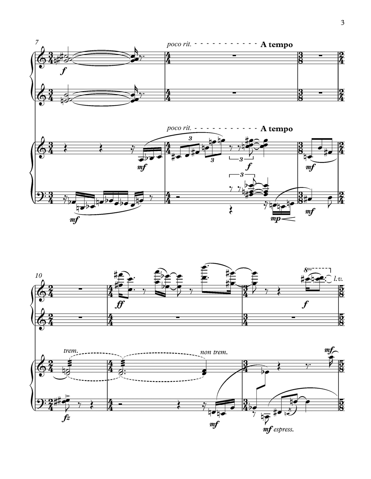 IMAGINARY LANDSCAPE - for piano 4-hands