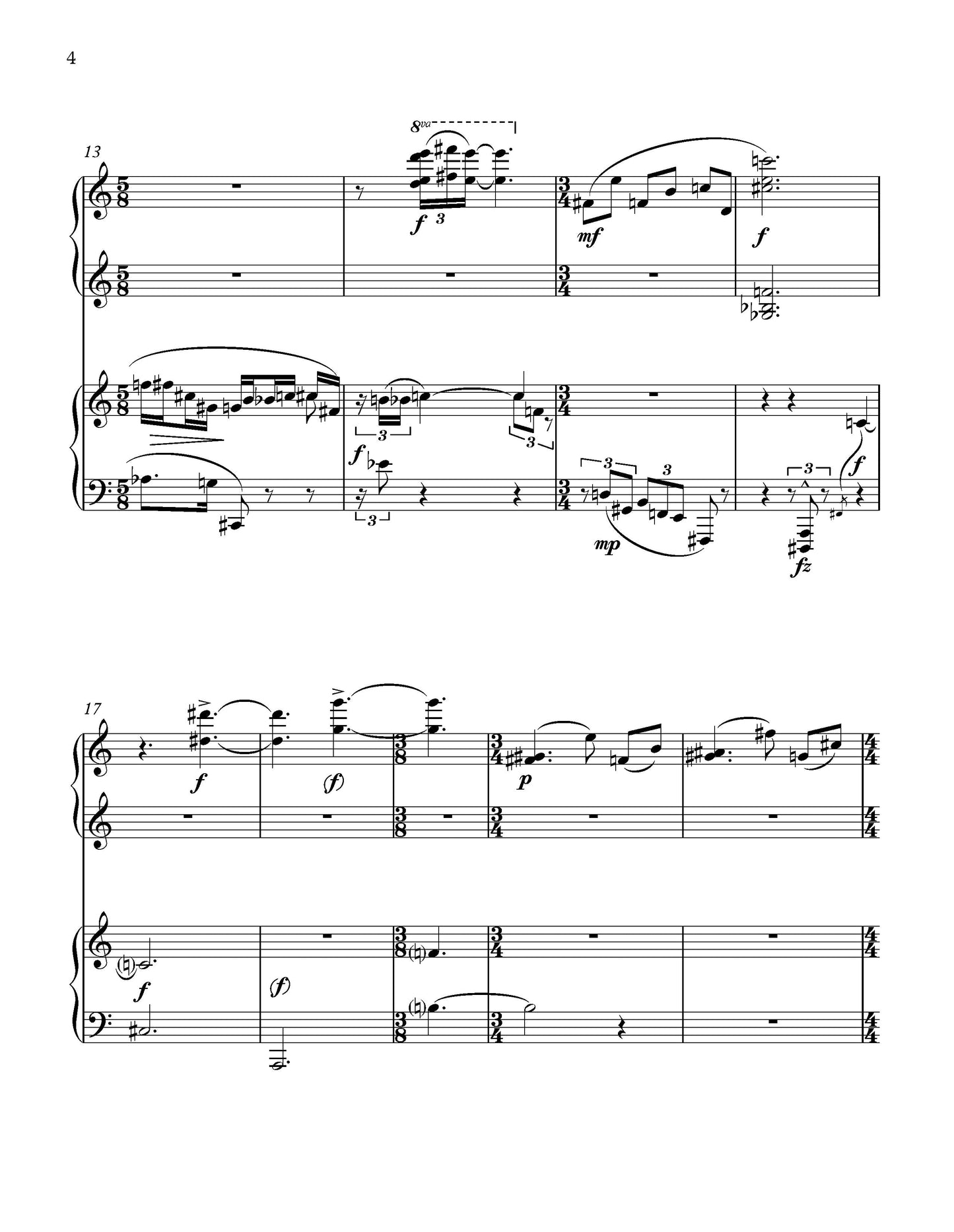 IMAGINARY LANDSCAPE - for piano 4-hands