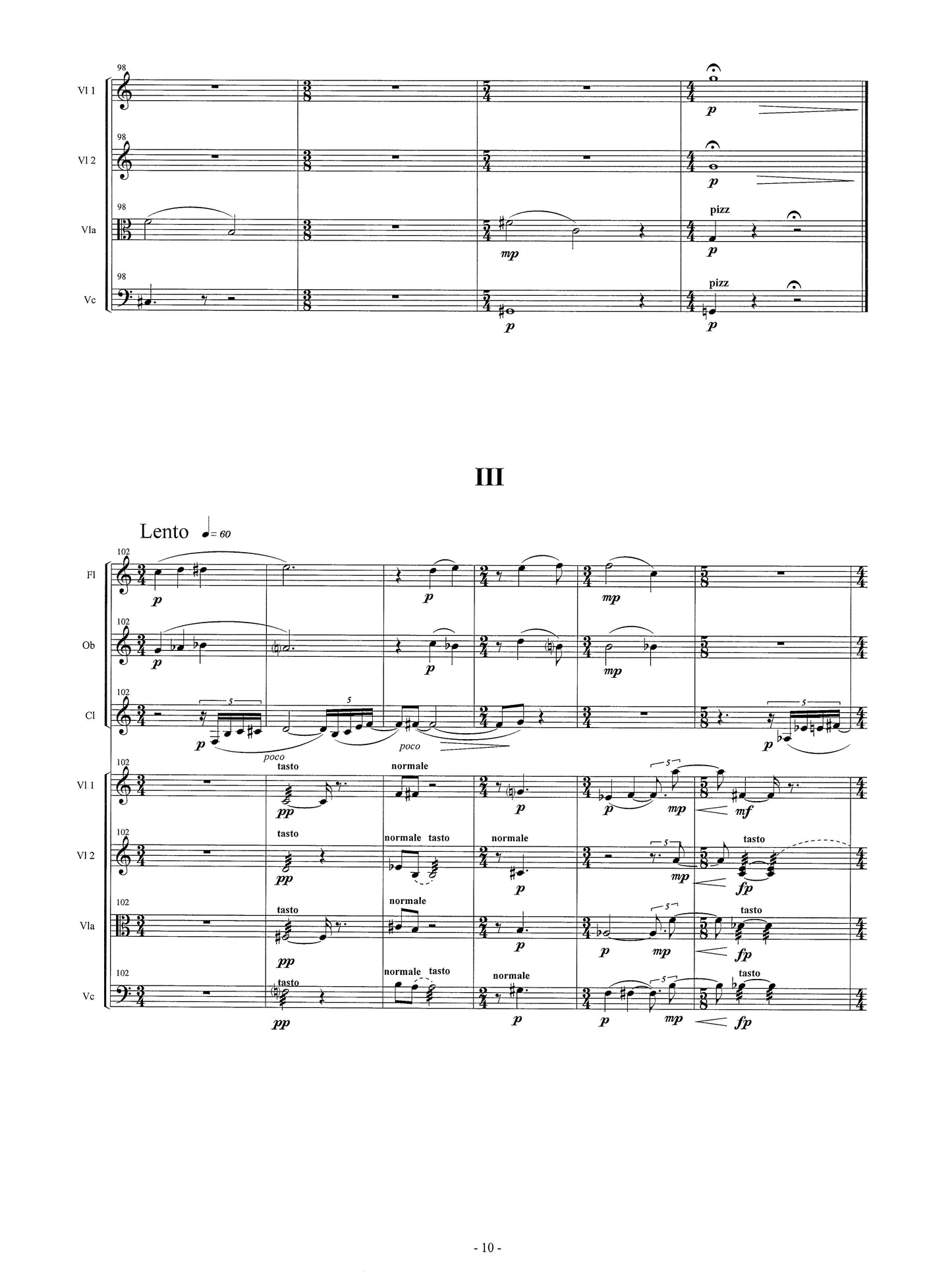 EIGHT BRIEF PIECES FOR CHAMBER ENSEMBLE