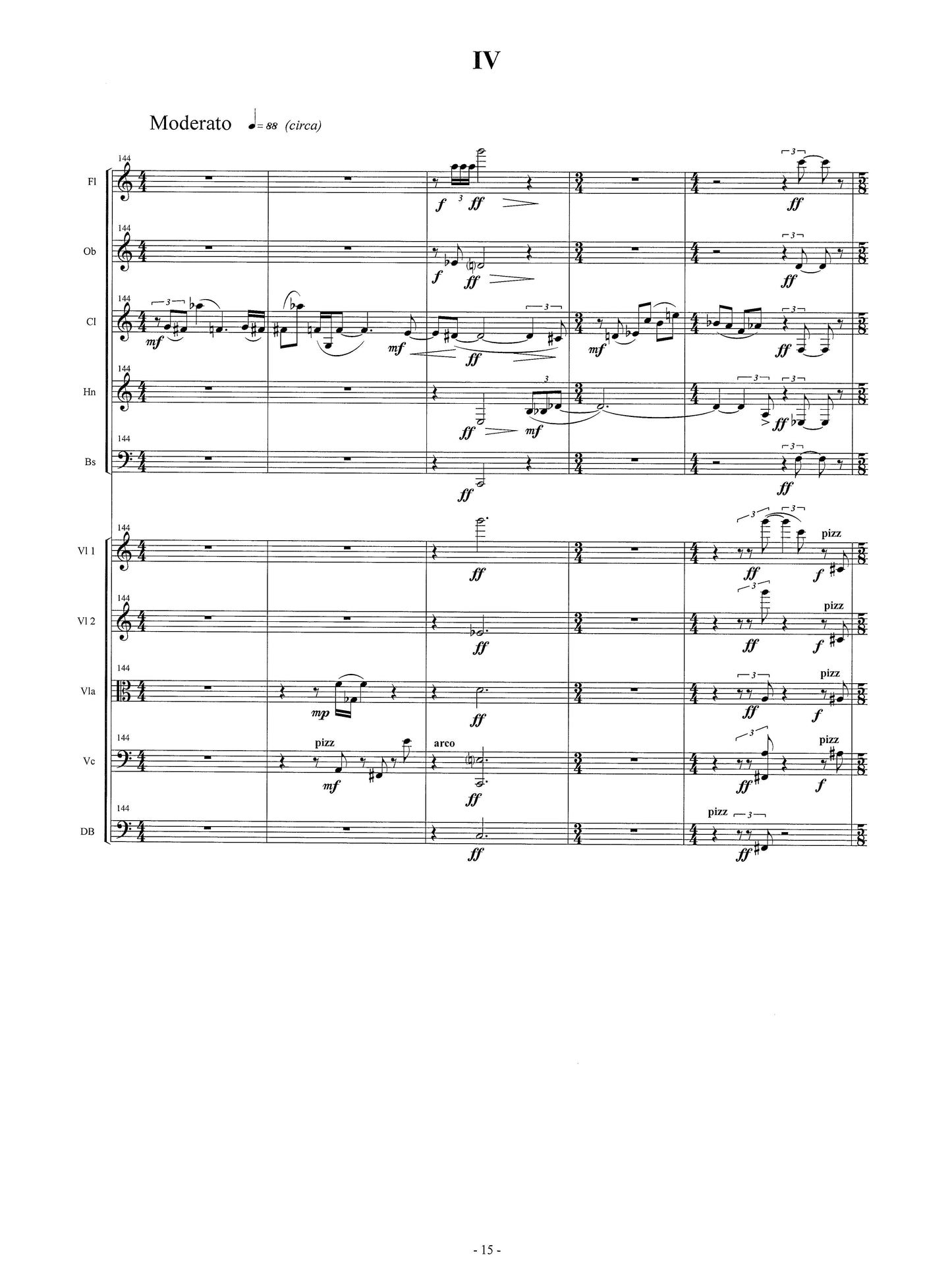 EIGHT BRIEF PIECES FOR CHAMBER ENSEMBLE