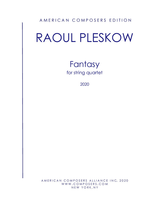 Fantasy for String Quartet