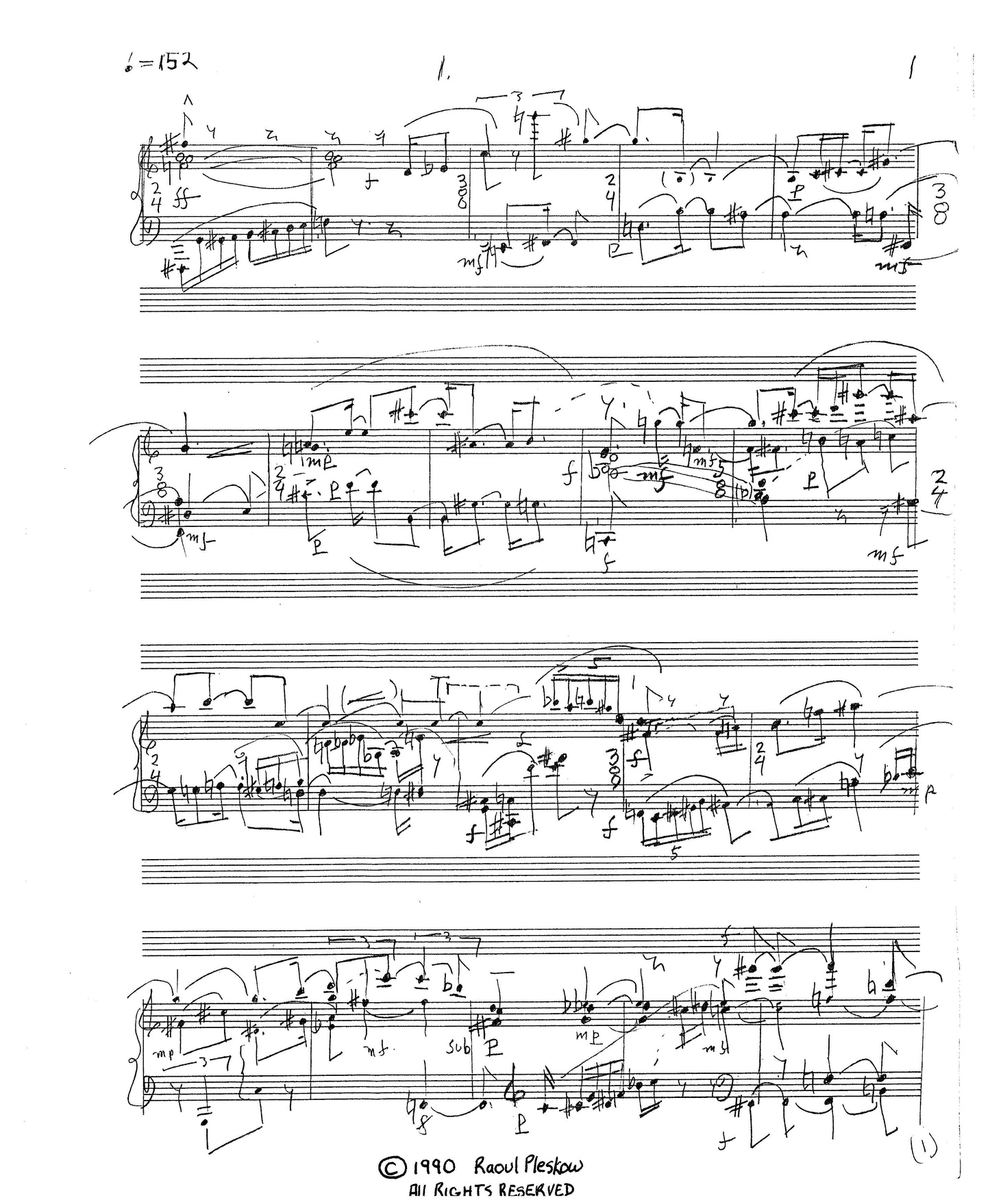 FOUR IMAGES: PIANO SONATA