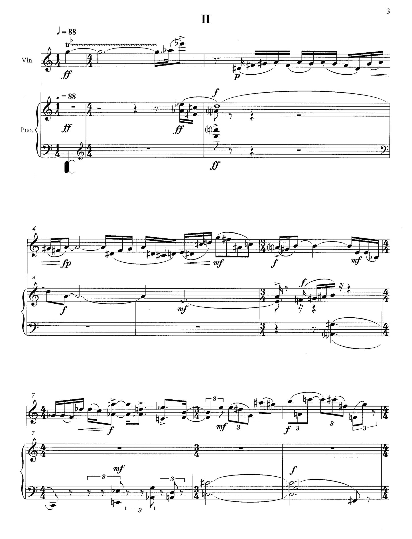 KONZERTSTUCK FOR VIOLIN AND PIANO