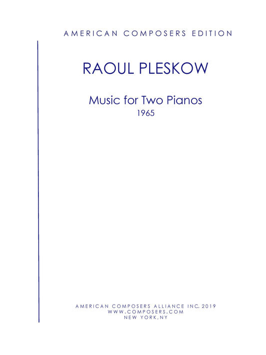 MUSIC FOR TWO PIANOS