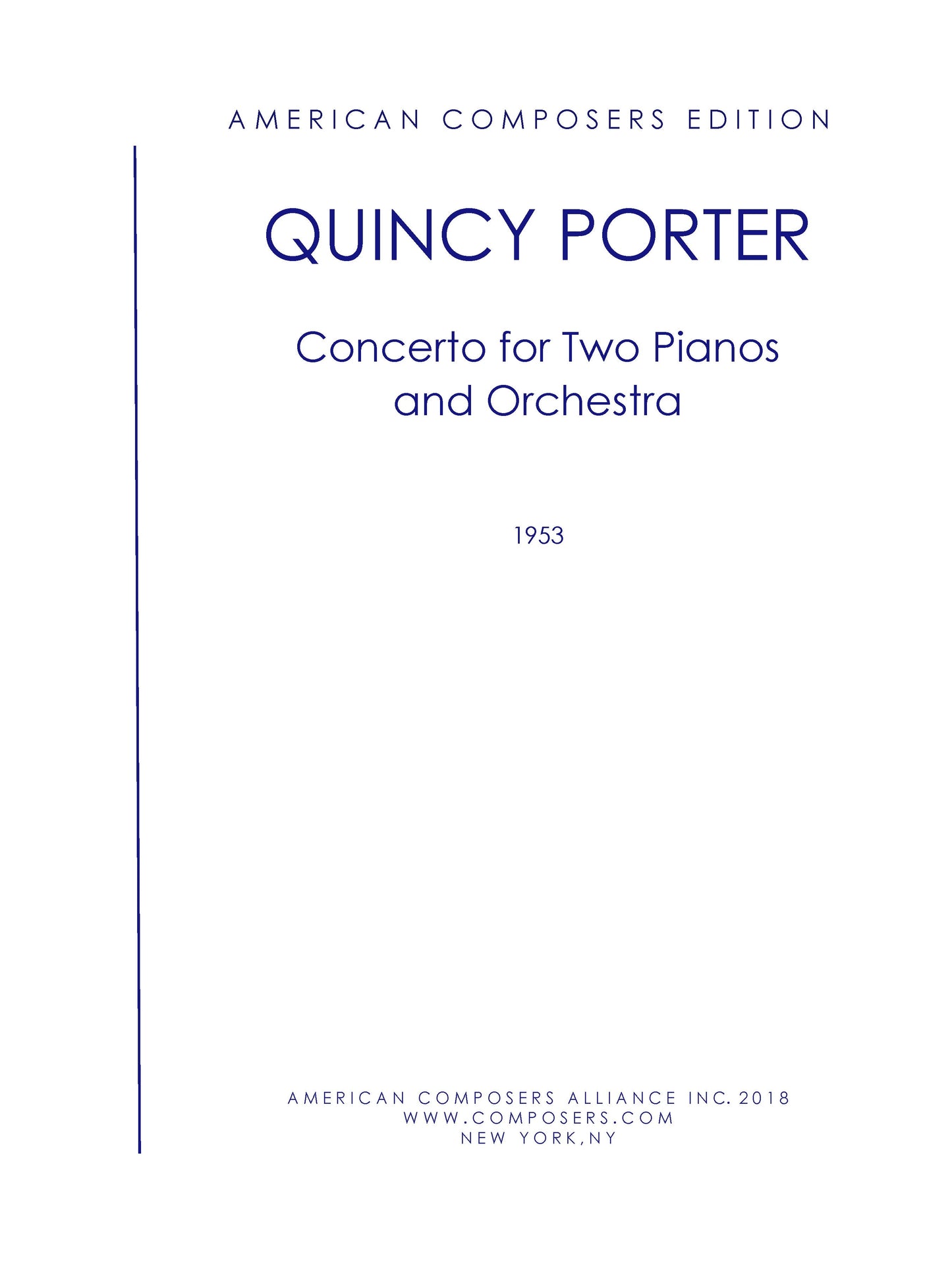 CONCERTO FOR 2 PIANOS & ORCHESTRA "Concerto Concertante"