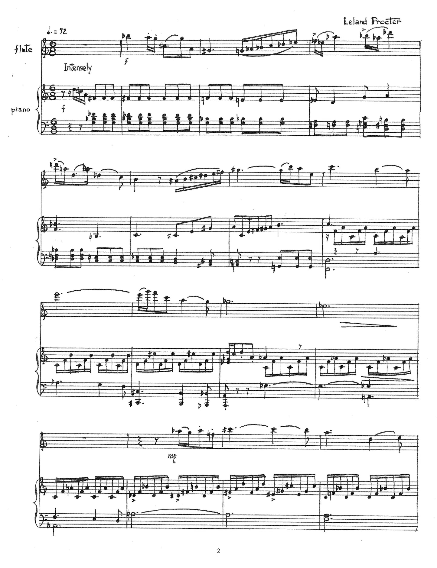 FANTASY FOR FLUTE AND PIANO