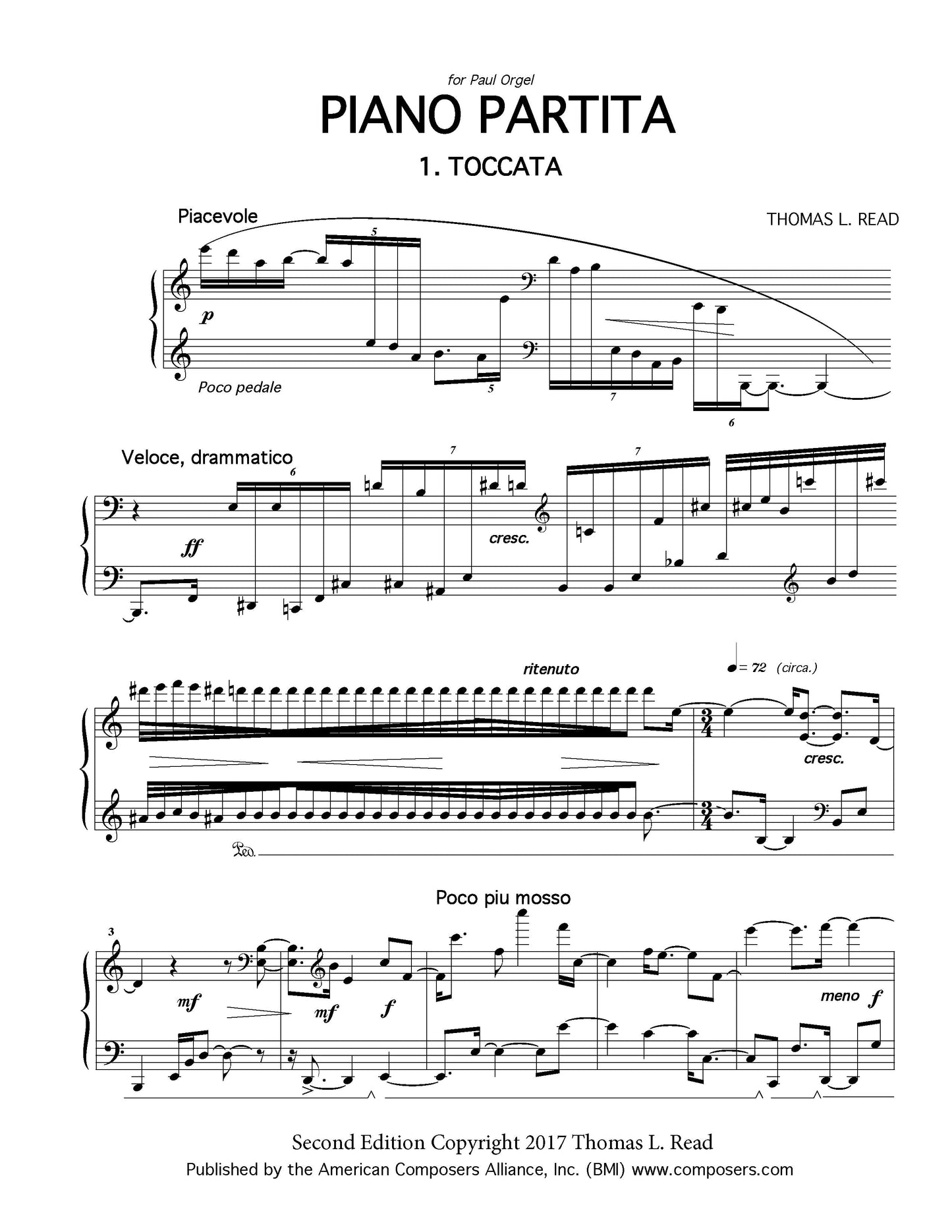 PIANO PARTITA