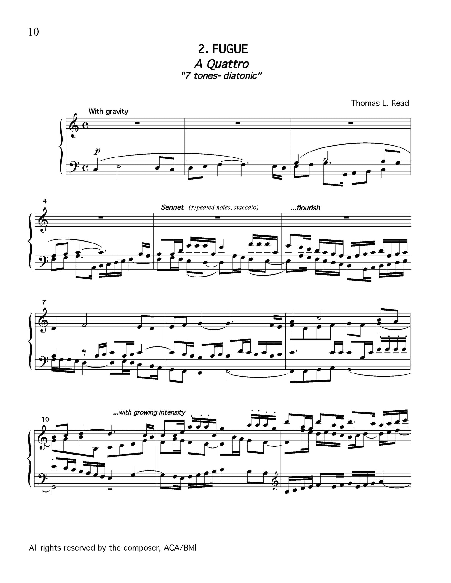 PIANO PARTITA