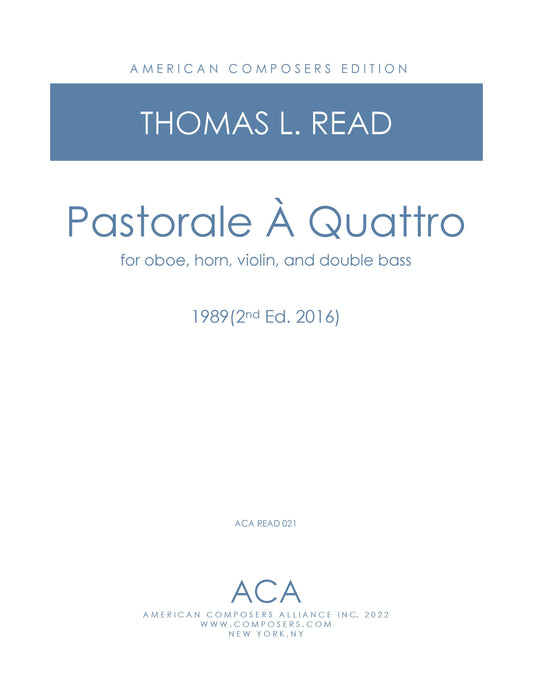 PASTORALE A QUATTRO