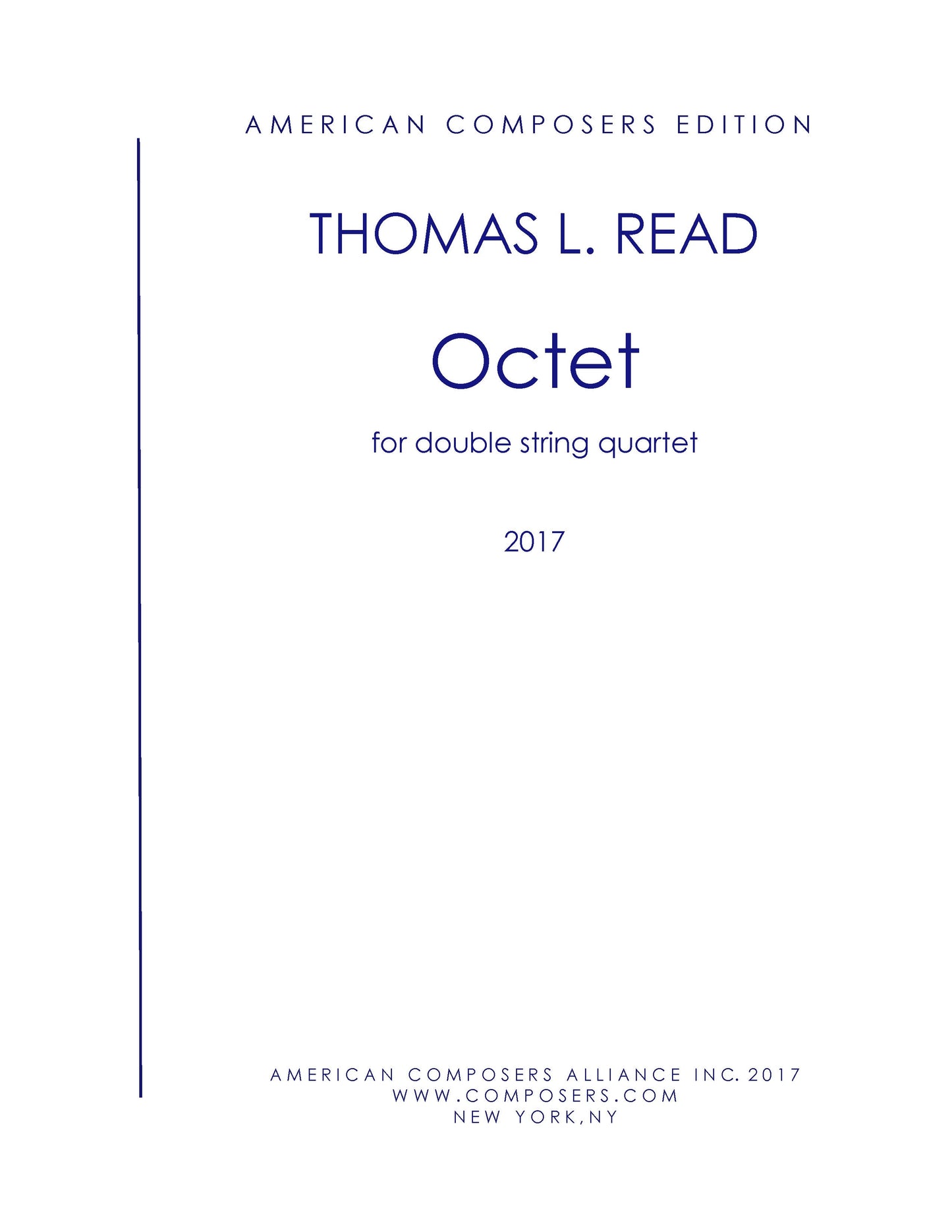 OCTET FOR DOUBLE STRING QUARTET