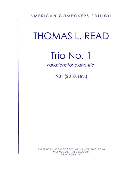 PIANO TRIO NO. 1: VARIATIONS