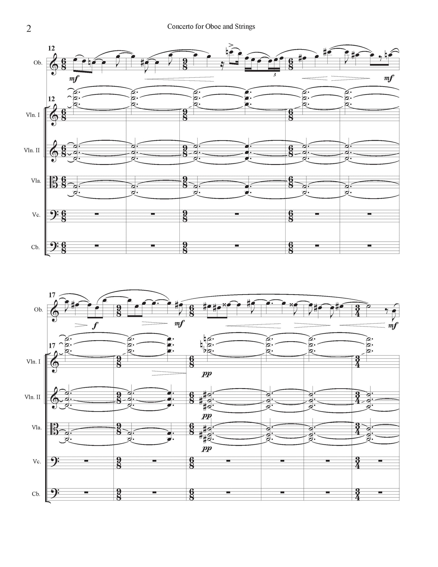 CONCERTO FOR OBOE AND STRINGS