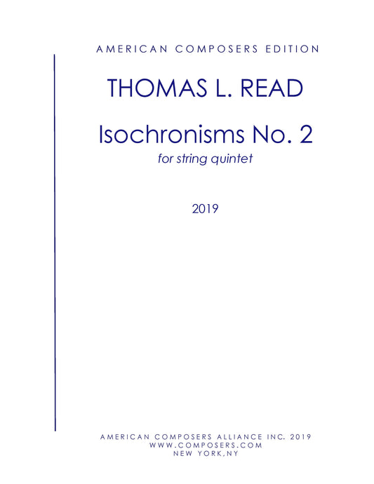 ISOCHRONISMS NO.2 (string quintet)